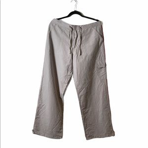 Tan drawstring pants